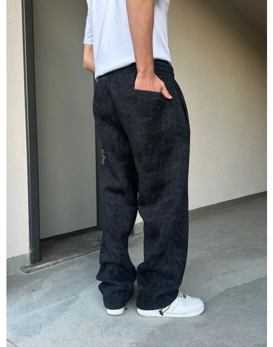 ÖZEL SERİ YIKAMALI STW PAÇA AYARLANABİLİR BAGGY EŞOFMAN ALTI SİYAH