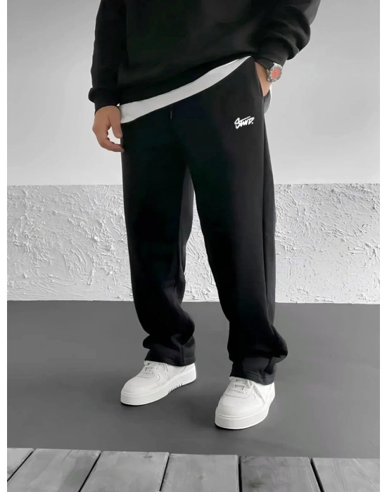 PAÇA LASTİK ST BAGGY EŞOFMAN ALTI SİYAH