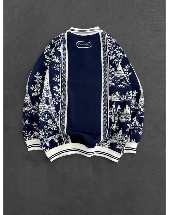 PARİS DİO NAKIŞ 3 İPLİK PAMUKLU YAKALI SWEAT LACİ