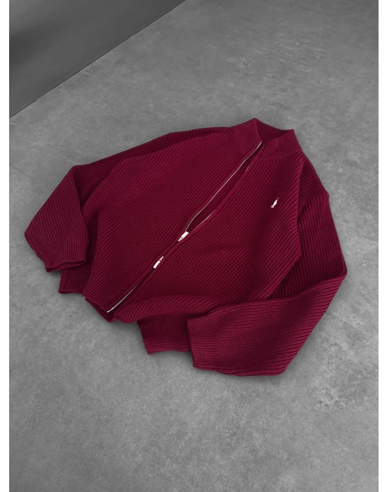 PL BASİC A+ KALİTE TRİKO HIRKA BORDO
