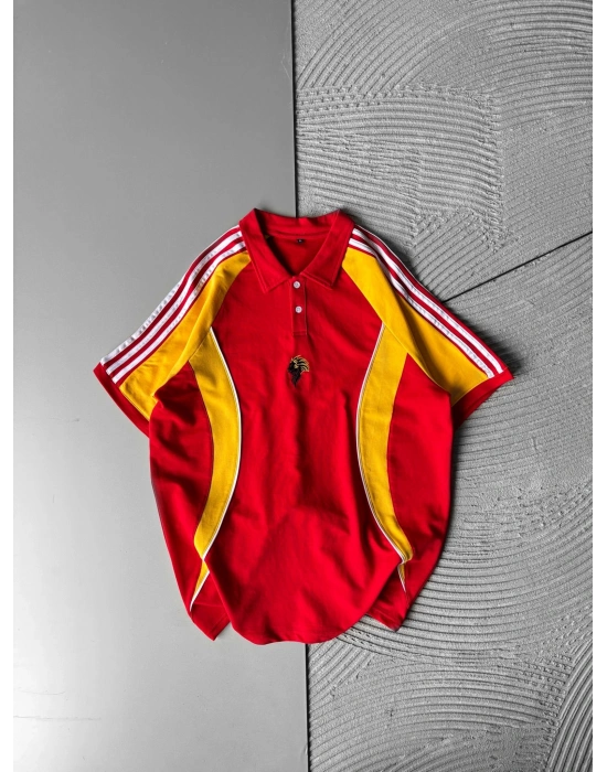 POLO YAKA SERIT BIYE 3 OVERSIZE TSHIRT