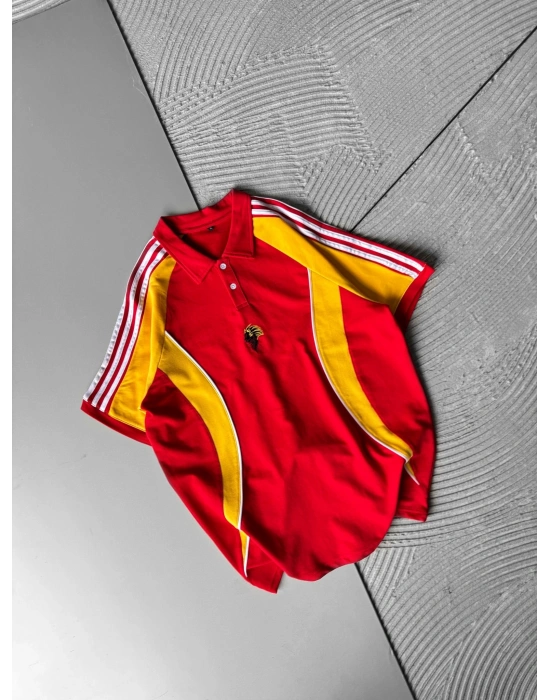 POLO YAKA SERIT BIYE 3 OVERSIZE TSHIRT