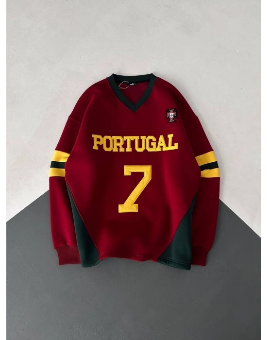 PORTUGAL PARÇALI 3 İPLİK SWEAT