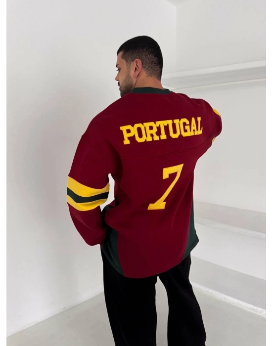 PORTUGAL PARÇALI 3 İPLİK SWEAT