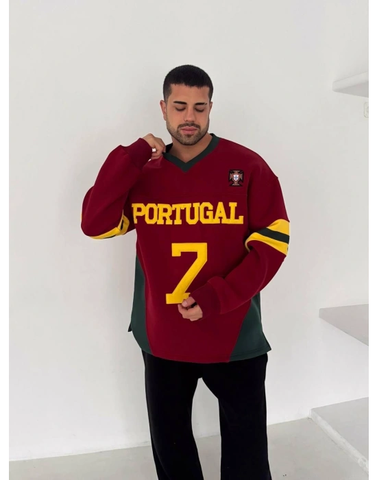 PORTUGAL PARÇALI 3 İPLİK SWEAT