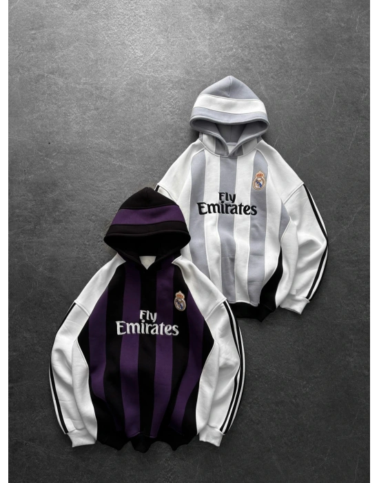 REAL VİNTAGE KAPÜŞONLU SWEAT BEYAZ