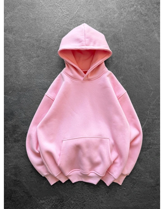 SIRT FUL SUP 3 İPLİK PAMUKLU KUMAŞ SWEAT PEMBE