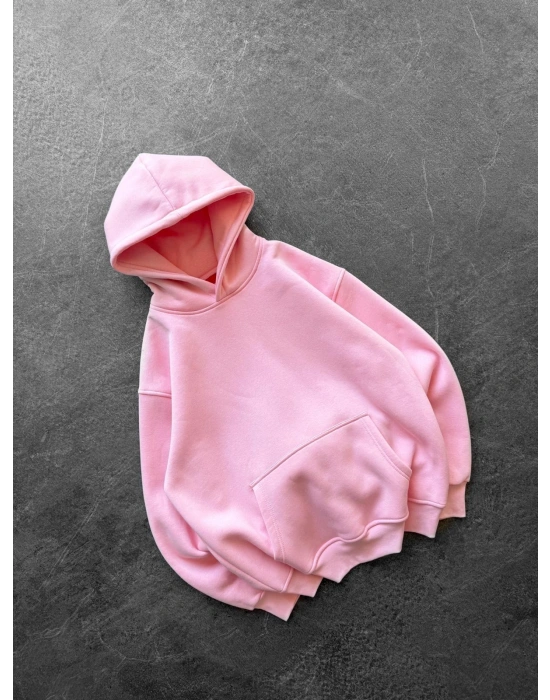 SIRT FUL SUP 3 İPLİK PAMUKLU KUMAŞ SWEAT PEMBE