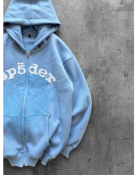 SPIDER OVERSİZE HIRKA BEBEMAVİ