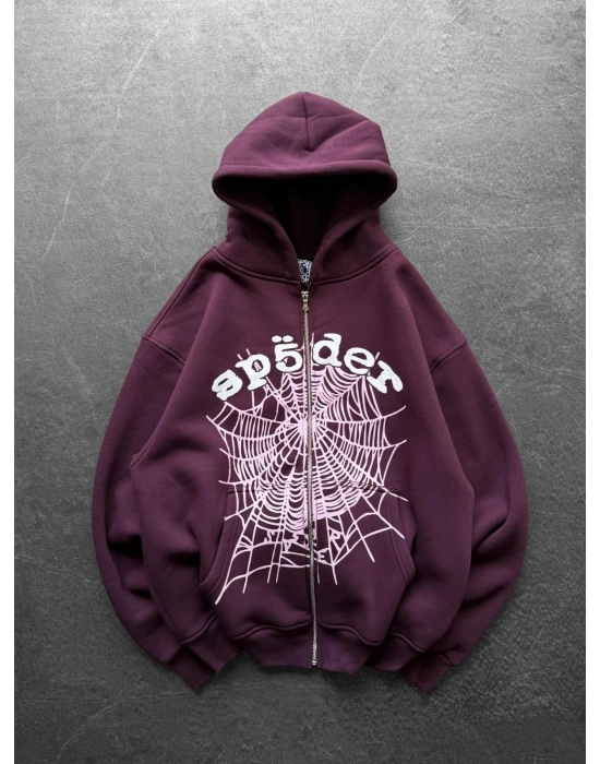 SPIDER OVERSİZE HIRKA BORDO