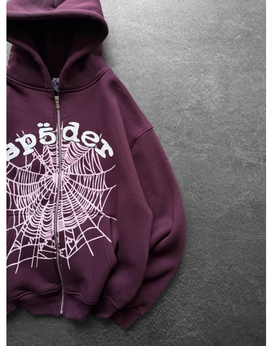 SPIDER OVERSİZE HIRKA BORDO