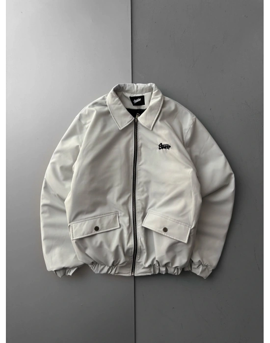 STW ÇITÇIT CEP OVERSİZE KALIN CEKET KREM