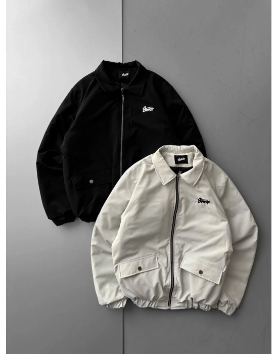 STW ÇITÇIT CEP OVERSİZE KALIN CEKET KREM