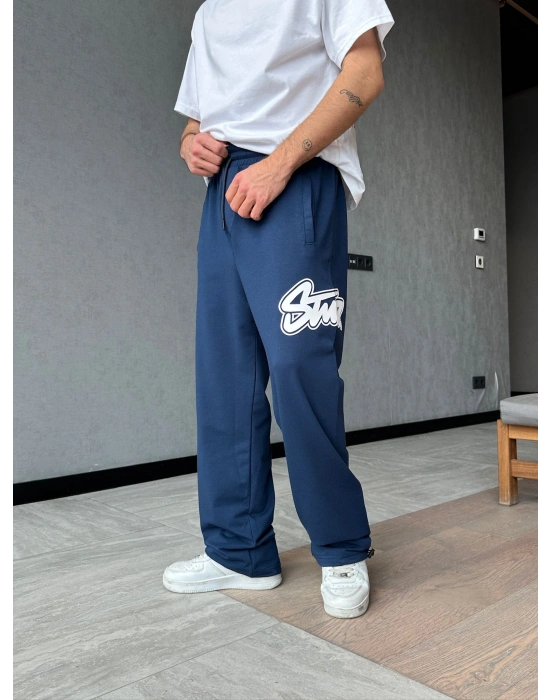 STW YAN BÜYÜK PUNTO 2 İPLİK PAÇA LASTİKLİ EŞOFMAN ALTI LACİ