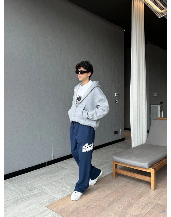 STW YAN BÜYÜK PUNTO 2 İPLİK PAÇA LASTİKLİ EŞOFMAN ALTI LACİ