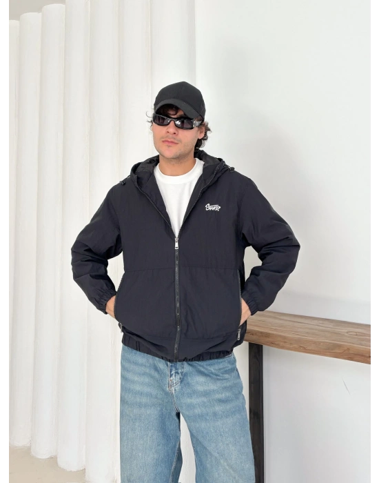 STWD KAPÜŞONLU KIRIŞIK KUMAŞ MEVSİMLİK