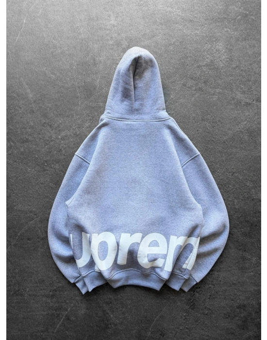 SUPREM OVERSİZE HIRKA GRİ