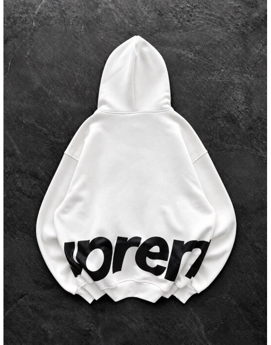 SUPREM OVERSİZE HIRKA BEYAZ