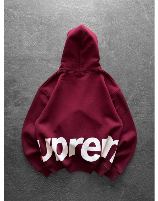 SUPREM OVERSİZE HIRKA BORDO