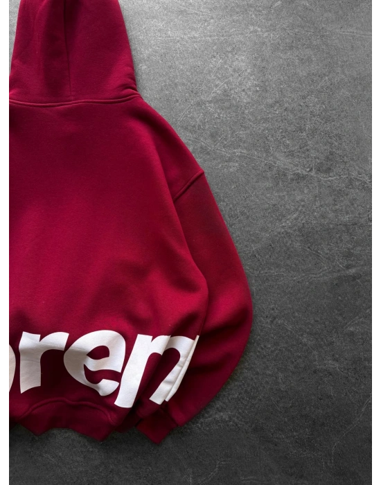 SUPREM OVERSİZE HIRKA KIRMIZI