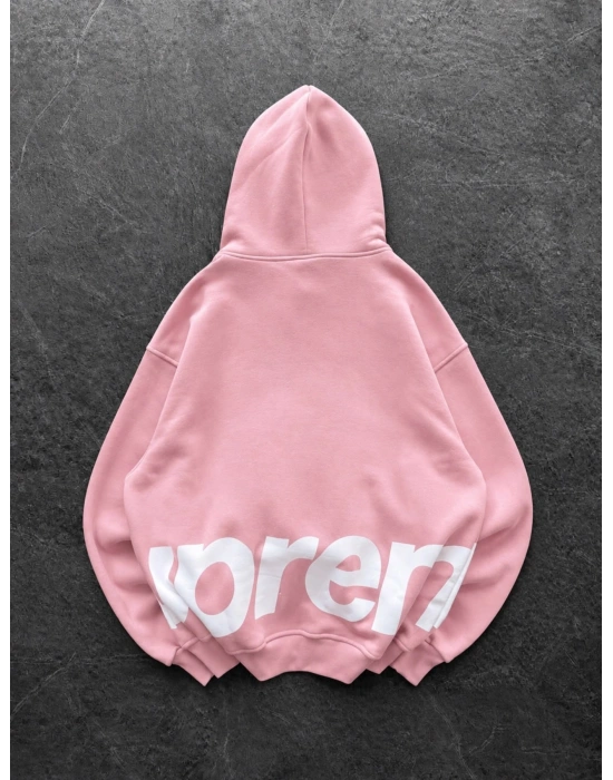 SUPREM OVERSİZE HIRKA PEMBE