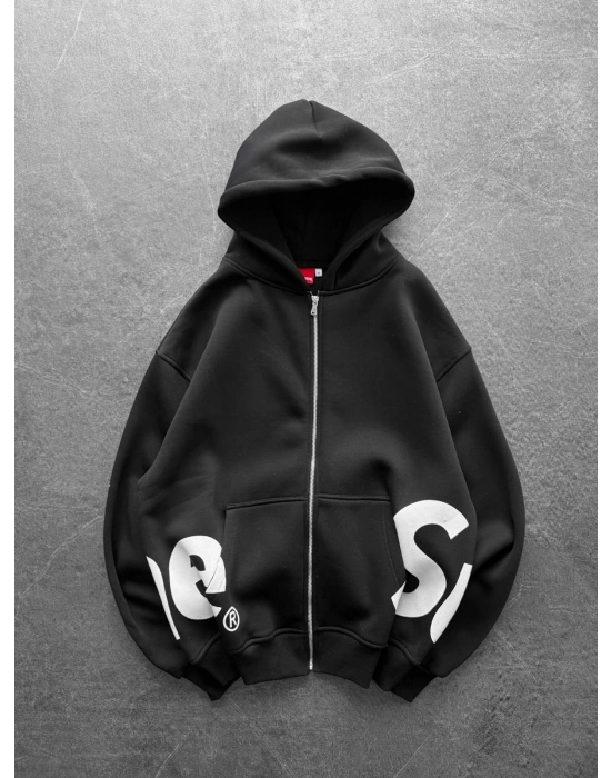 SUPREM OVERSİZE HIRKA SİYAH