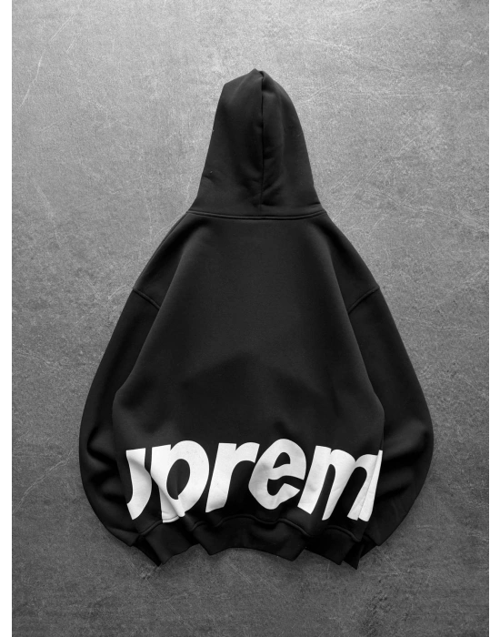 SUPREM OVERSİZE HIRKA SİYAH