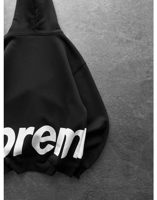SUPREM OVERSİZE HIRKA SİYAH
