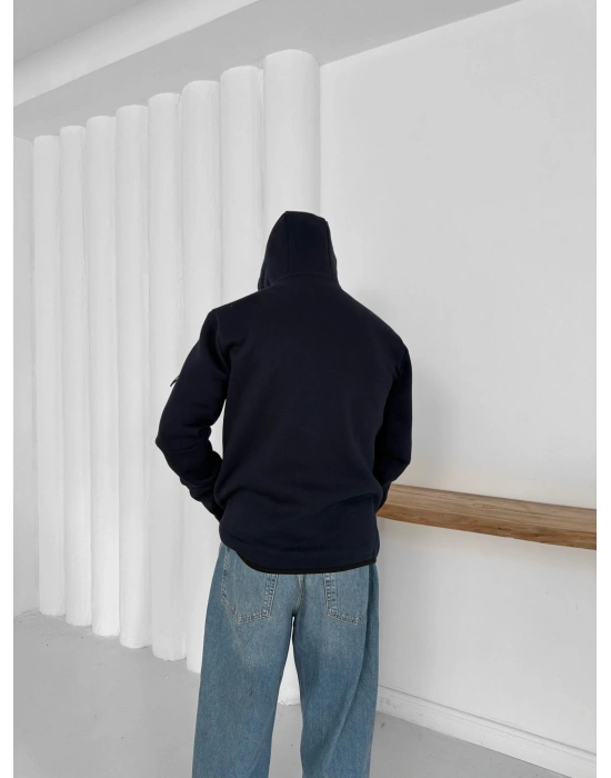 TECH DOUBLEFACE KUMAŞ HIRKA LACİVERT