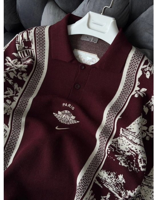 TRİKO PARİS TRAVİS HIRKA BORDO