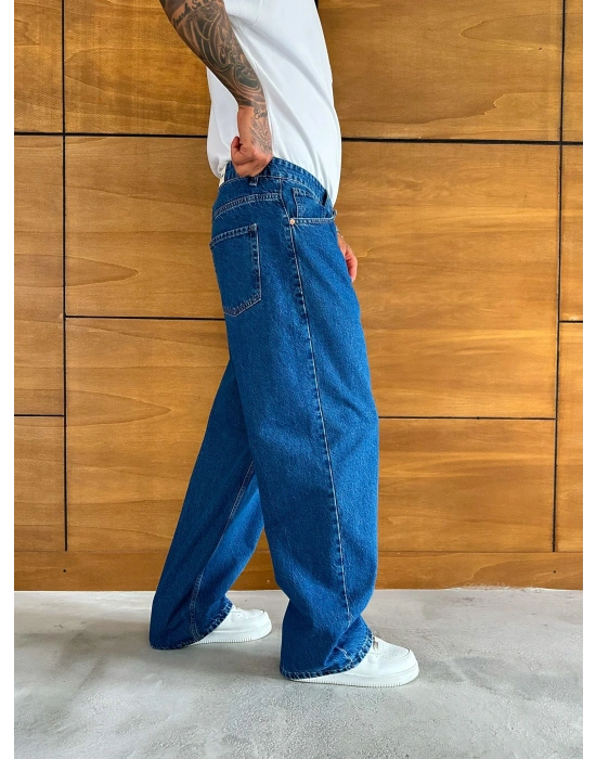 ULTRA BAGGY KALIP YIKAMALI JEAN MAVİ