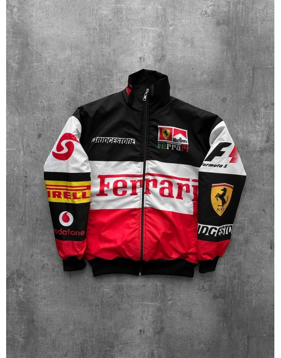 VİNTAGE ASTARLI BOMBER CEKET BEYAZ