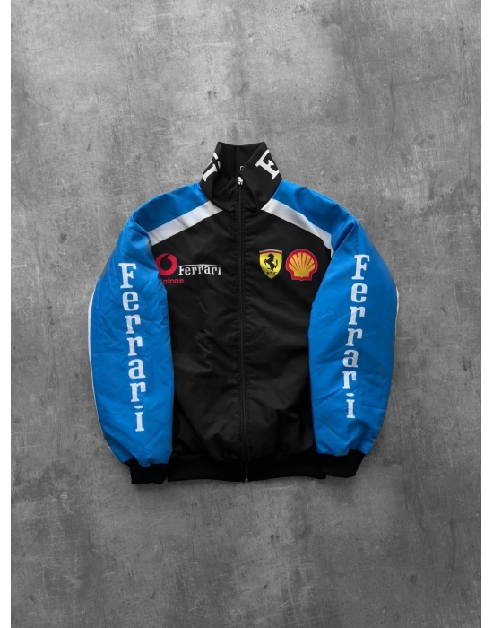 VİNTAGE ASTARLI BOMBER CEKET KOYU MAVİ