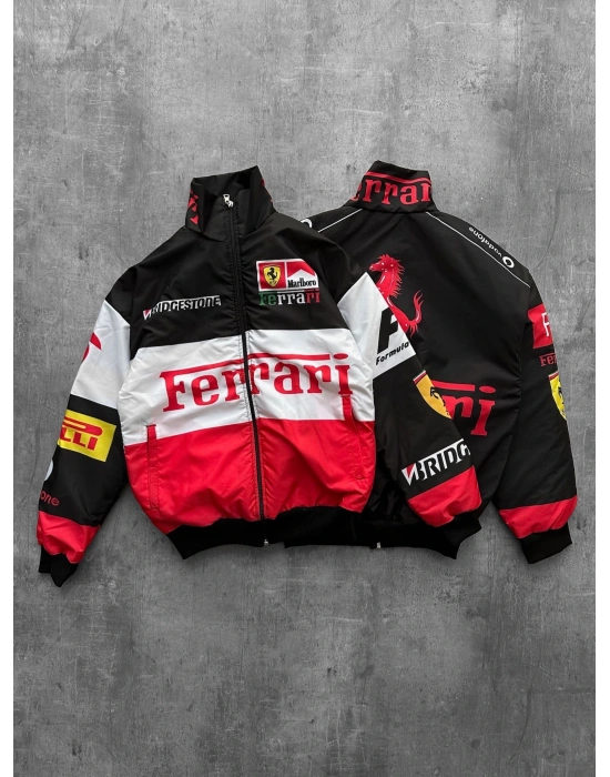 VİNTAGE ASTARLI BOMBER CEKET BEYAZ