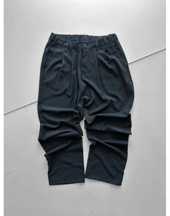 WE11 KUMAŞ BAGGY PILELI PANTOLON MAVİ