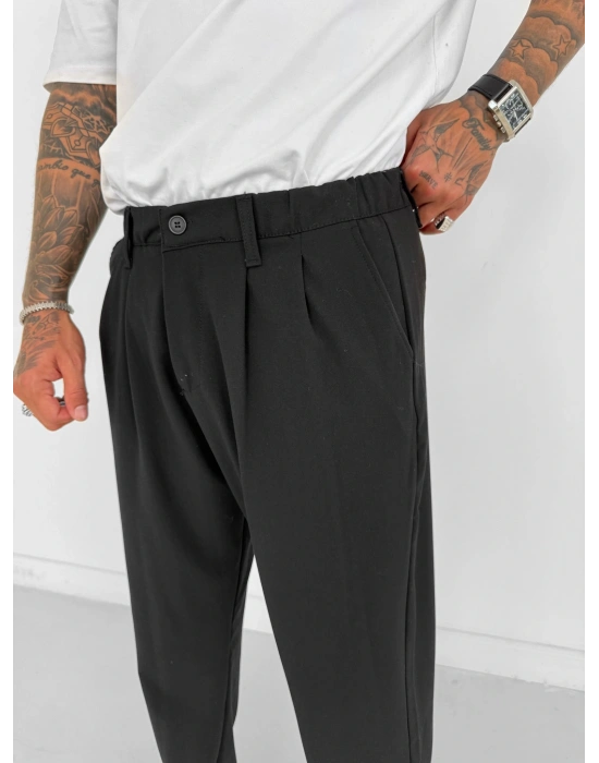 WE11 KUMAŞ BAGGY PILELI PANTOLON SİYAH