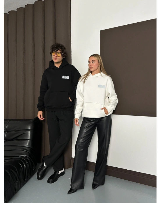 ÖZEL SERİ NK REFLEKTÖRLÜ OVERSİZE KAPÜŞONLU SWEAT SİYAH