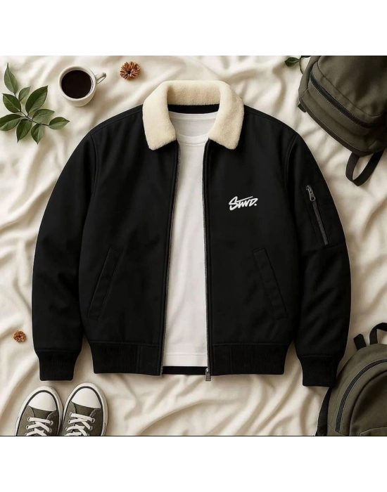 YAKA KÜRKLÜ STW KOL CEP DETAY BOMBER CEKET