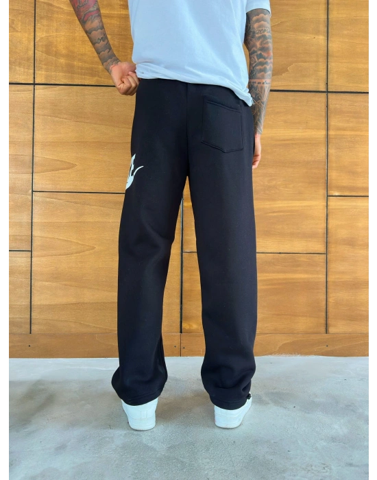 YAN BÜYÜK BASKI NK BAGGY EŞOFMAN SİYAH