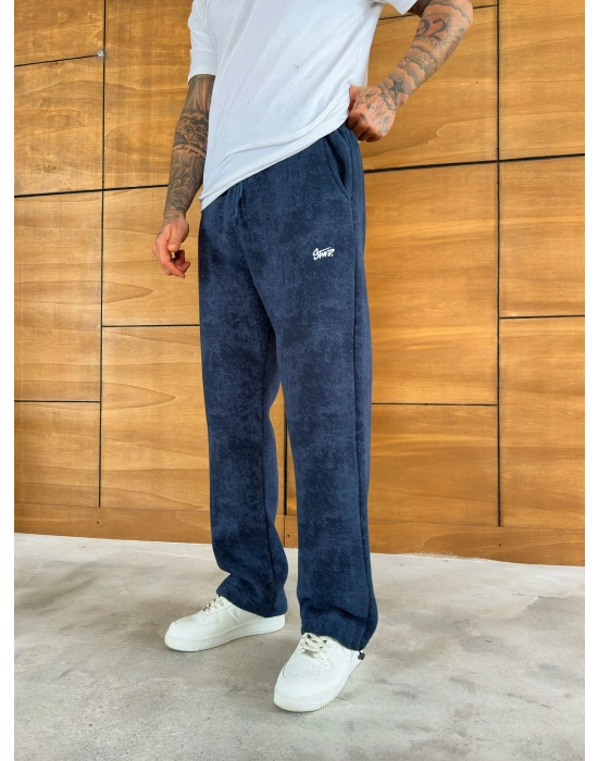 YIKAMALI CEP NAKIŞLI BAGGY EŞOFMAN LACİ