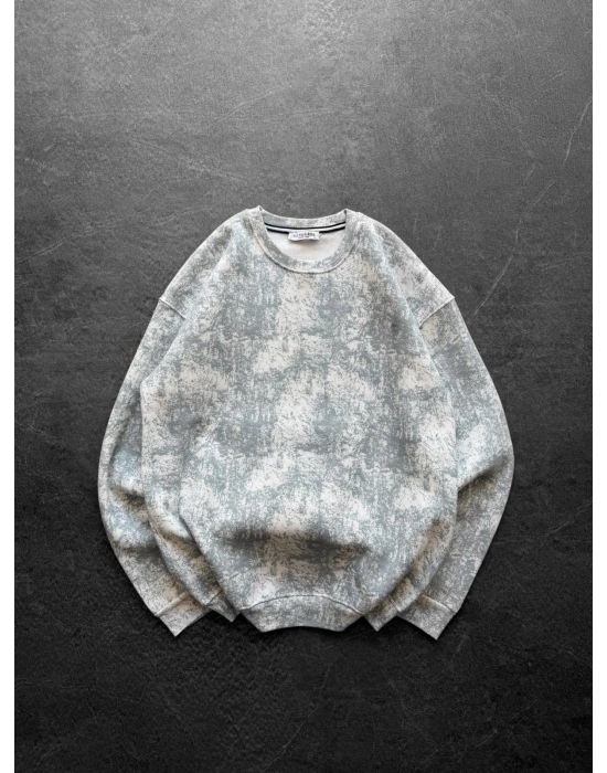 YIKAMALI PL 3 İPLİK PAMUKLU SWEAT BEYAZ