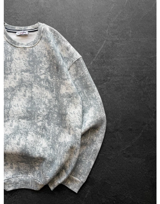 YIKAMALI PL 3 İPLİK PAMUKLU SWEAT BEYAZ