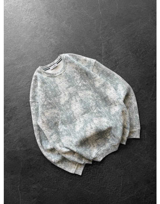 YIKAMALI PL 3 İPLİK PAMUKLU SWEAT BEYAZ