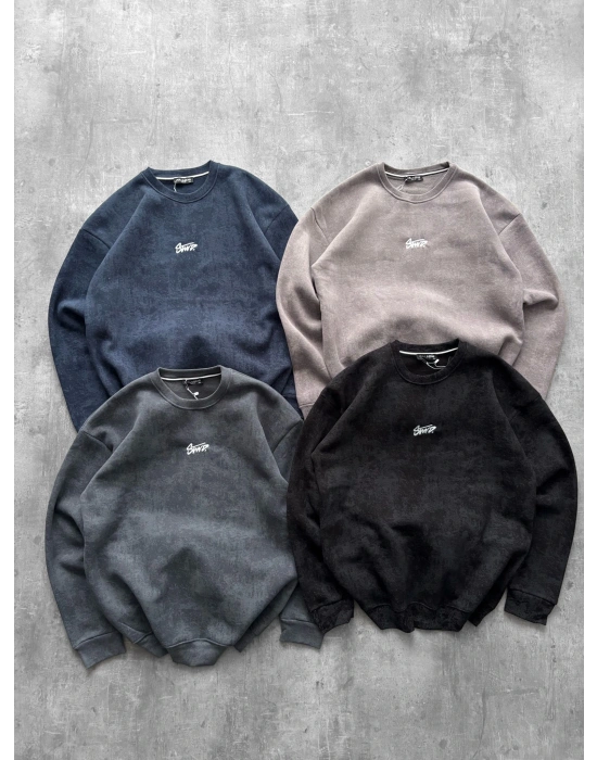 YIKAMALI STW BASİC SWEAT SİYAH