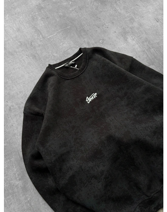 YIKAMALI STW BASİC SWEAT SİYAH