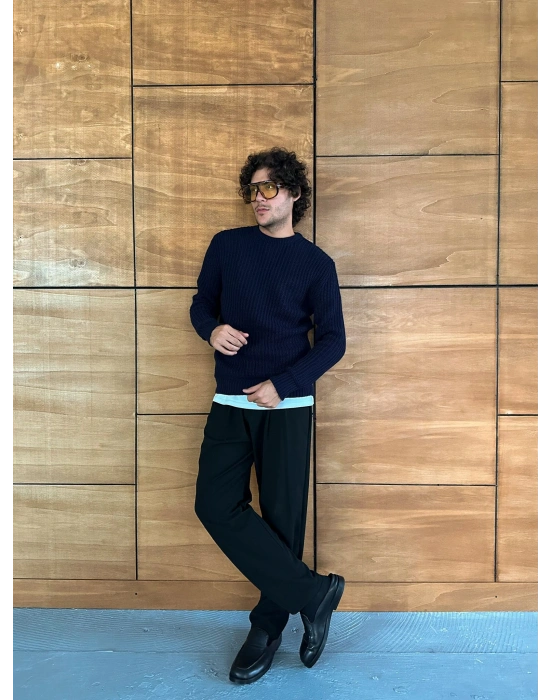 ZİNCİR FİTİLLİ BİSİKLET YAKA KAZAK LACİ