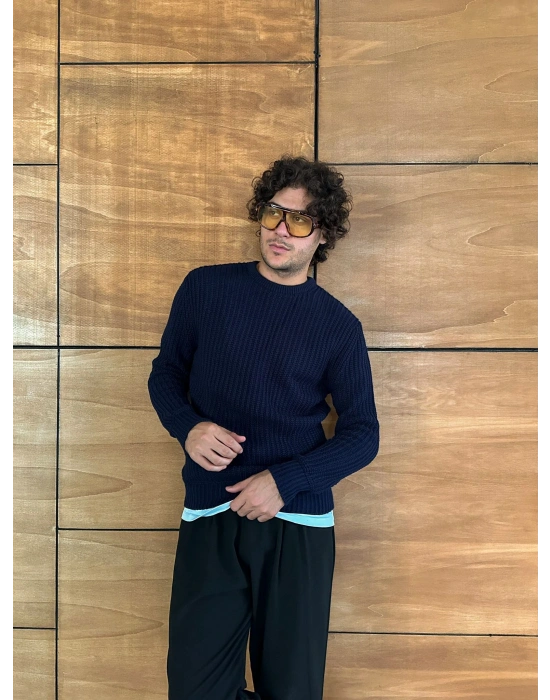 ZİNCİR FİTİLLİ BİSİKLET YAKA KAZAK LACİ