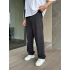 BAGGY KALIP PAÇA LASTİKLİ PLO EŞOFMAN ALTI SİYAH