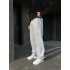 BAGGY KALIP PAÇA LASTİKLİ STW KABARTMA NAKIŞ EŞOFMAN ALTI GRİ