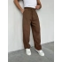 BAGGY GABARDİN DS PANTOLON KAHVE